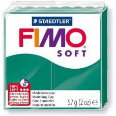 Глина полимерная FIMO Soft 57г 8020-56 изумрудный зеленый