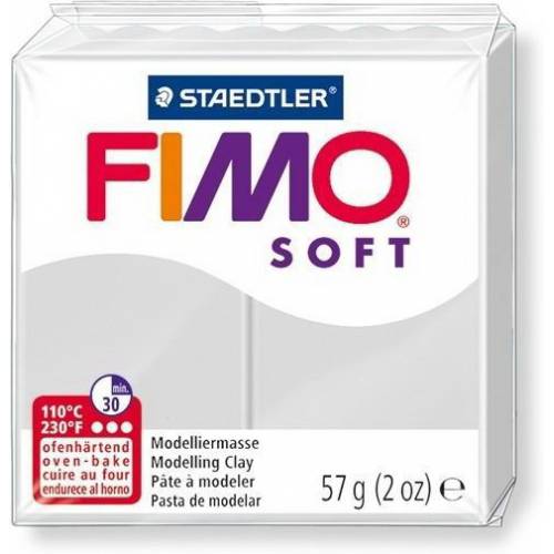 Глина полімерна FIMO Soft 57г 8020-80 сірий Глина полімерна FIMO Soft 57г 8020-80 сірий