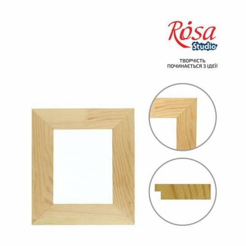 Заготовка дер Рамка багетная Rosa 15*55мм 25*35см плоская клееная модерн 