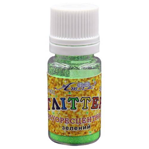 Блёстки (глитер) ТМ Атлас А-931 5гр зеленый