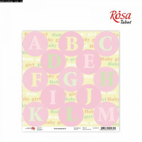 Бумага Rosa Talent с рис 30,5*30,5см 180г/м2 "First memories" 5
