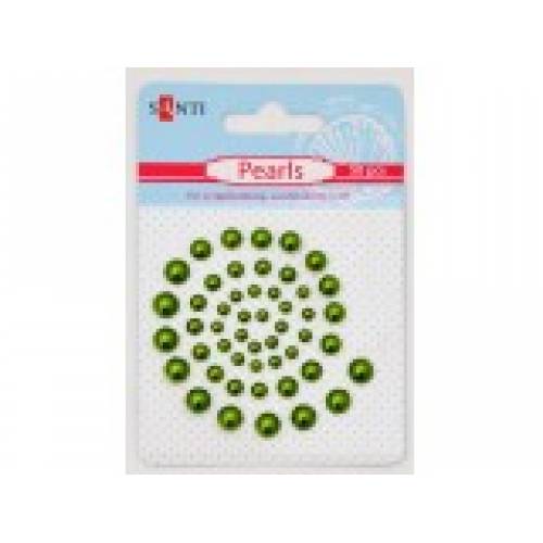 Декор. элемент: Жемчужины самокл TM Santi 952646 50шт голубые радужные