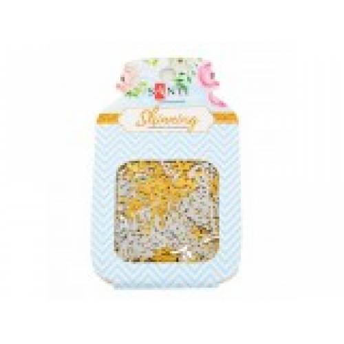 Декор. элемент: Пайетки Santi 741491 "Celebrate!"  7 гр. золото, серебро микс.