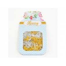 Декор. элемент: Пайетки Santi 741493  "Love" 7г золото, серебро микс.