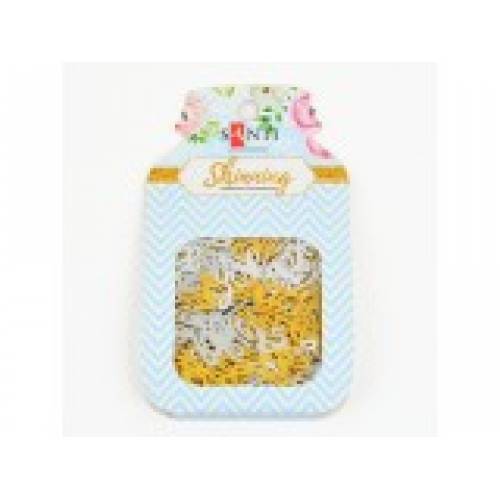 Декор. элемент: Пайетки Santi 741493  "Love" 7г золото, серебро микс.