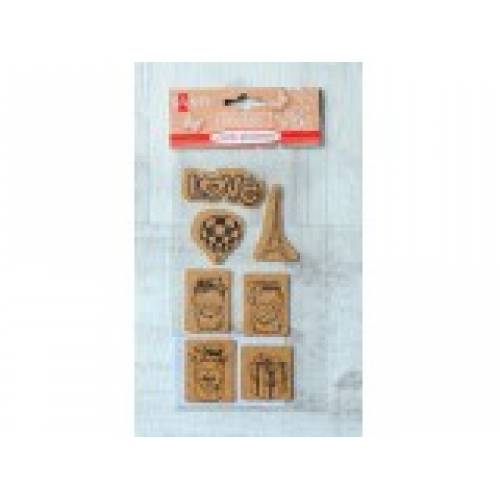 Высечки Santi 740831 Пробковый стикер 7шт