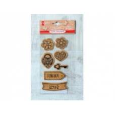 Высечки Santi 740833 Пробковый стикер 7шт