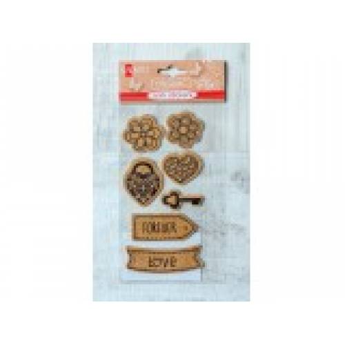 Высечки Santi 740833 Пробковый стикер 7шт