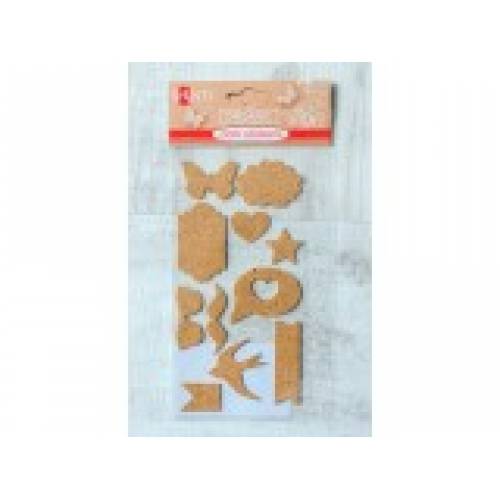 Высечки Santi 740839 Пробковый стикер 11шт