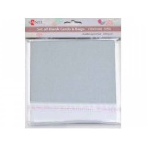 Открытка/ Набор заготовок Santi 952248 15*15см 250г/м2 серебрист перламутр 5шт