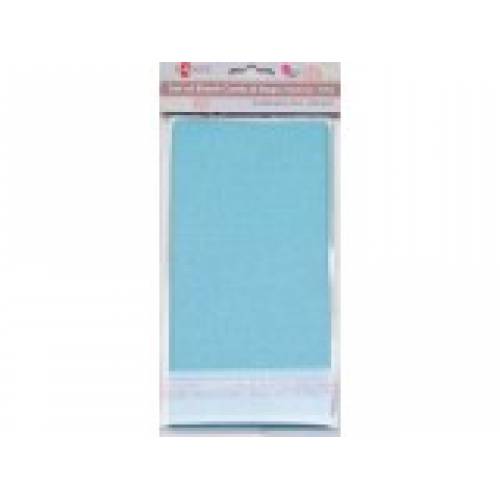 Открытка/ Набор заготовок Santi 952264 10*20см 250г/м2 голубые-перламутр 5шт