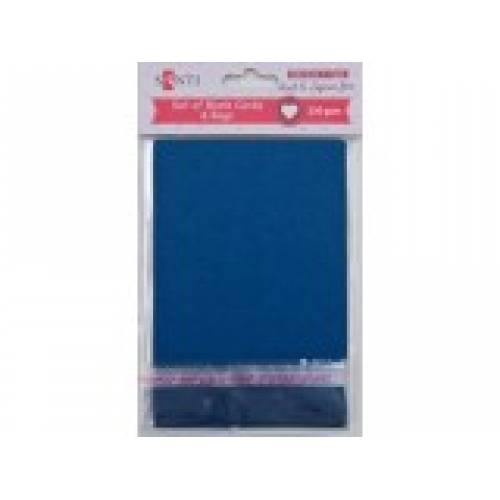 Открытка/ Набор заготовок Santi 952268 10*15см 230г/м2 тёмно-синих 5шт