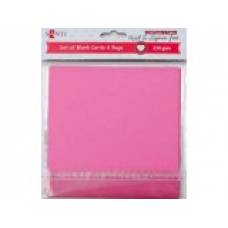 Открытка/ Набор заготовок Santi 952282 15*15см 230г/м2 розовые 5шт