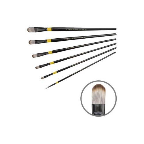 Кисть Kolos синтетика овальная Yellow strip 1017FR № 6 
