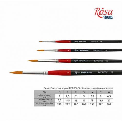Пензель RS синтетика круглий , д.р.112, № 4
