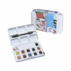 Набір акварельних фарб Royal Talens VAN GOGH 12кол кювети +пензель, пластик 