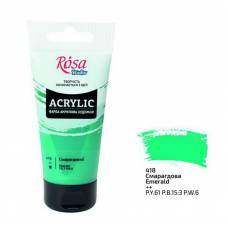 Краска акриловая Rosa Studio 75мл 418 Изумрудная
