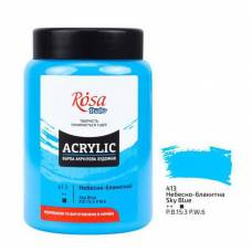Краска акриловая Rosa Studio 400мл 413 Небесно-голубая 