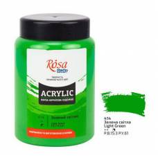 Краска акриловая Rosa Studio 400мл 414 Зеленая светлая