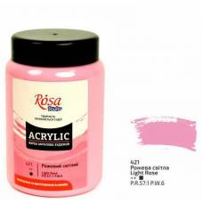 Краска акриловая Rosa Studio 400мл 421 Розовая светлая 2019 р виготовлення