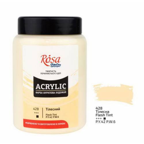 Краска акриловая Rosa Studio 400мл 428 Телесная