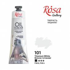 Краска масляная Rosa Gallery 100мл 101 Белила титановые