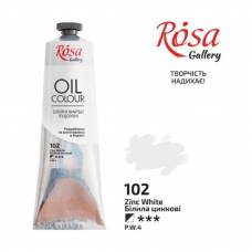Фарба олійна Rosa Gallery 100мл 102 Білила цинкові
