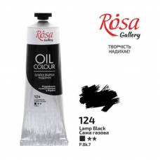 Фарба олійна Rosa Gallery 100мл 124 Сажа газова