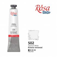 Краска масляная Rosa Studio 45мл 502 Белилиа титановые