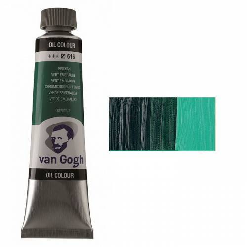 Краска масляная RT VAN GOGH 40мл 616 Зеленая виридоновая