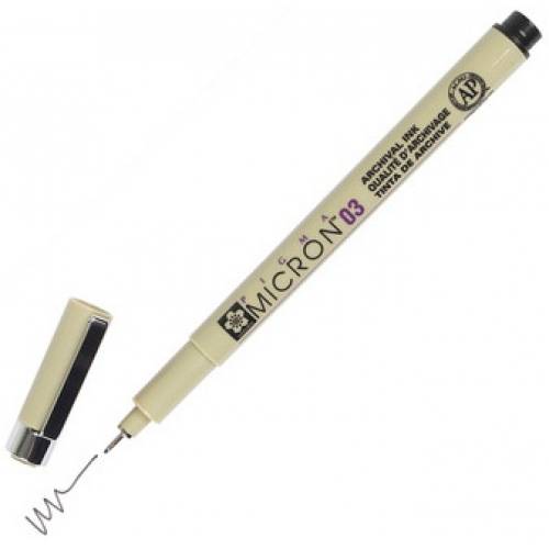 Линер Sakura Pigma Micron черный 0,3мм