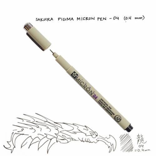 Линер Sakura Pigma Micron черный 0,4мм Линер Sakura Pigma Micron черный 0,4мм