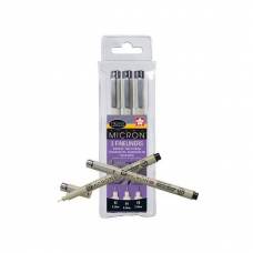 Набор линеров Sakura Pigma Micron черный 3шт Набор линеров Sakura Pigma Micron черный 3шт