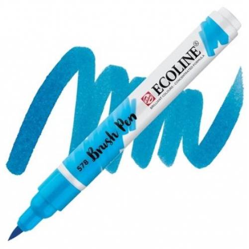 Маркер Royal Talens Ecoline Brush Pen №578 небесно-голубой