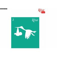 Трафарет  9*10см ROSA Talent  2