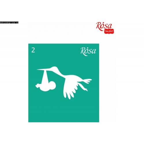 Трафарет  9*10см ROSA Talent  2