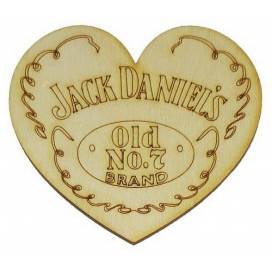 Заготовка Атлас B-0335 Сердце Jack Daniel's   8*7,5см МДФ