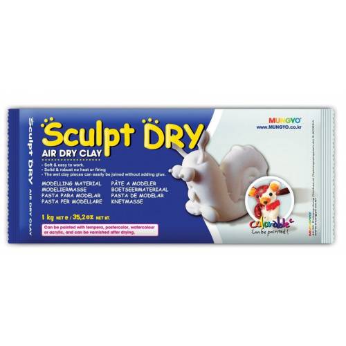 Глина самозастыв Mungyo Sculpt Dry 500гр белый