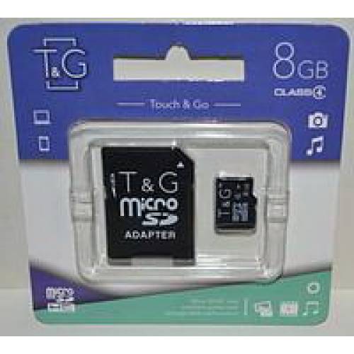 Накопитель MicroSD T&G  4Gb +adapter (class 4)