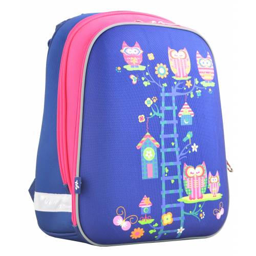 Рюкзак ТМ 1 Вересня 554495 H-12 каркасный Owl blue, 38*29*15 РОЗПРОДАЖ