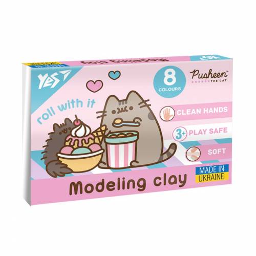 Пластилин YES  8кол 540657 "Pusheen" 160гр