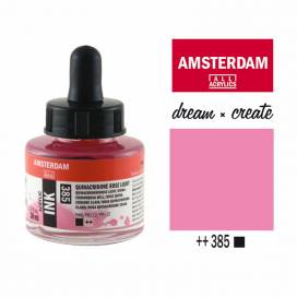 Туш Royal Talens Amsterdam акрилова 30мл 385 Хінакрідон рожевий світлий