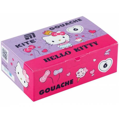Набор гуашевых красок Kite 6цв 20мл HK26-062 Hello Kitty