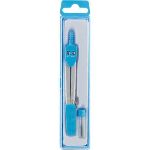 Циркуль Kite K18-383-07 в футлярі блакитний+ грифель