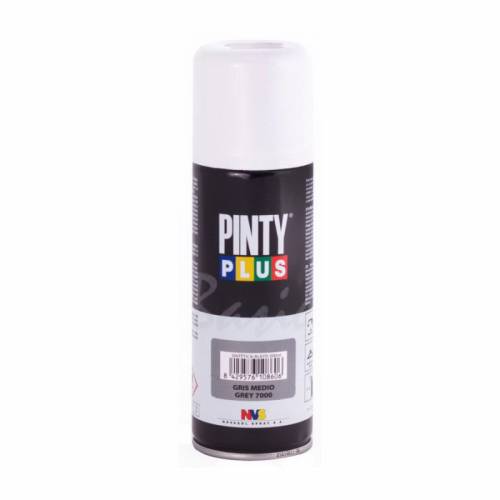 Краска аэрозольная TM Pintyplus Basic на алкидной основе 200мл Сірий