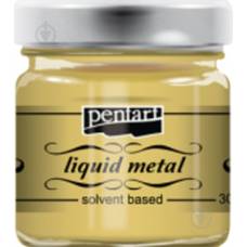 Поталь рідка Pentart 30мл на основі розчинника золото 