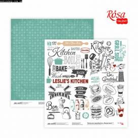 Бумага Rosa Talent с рис двухстор 30,48*30,48см 200г/м2 "Recipe book" 7