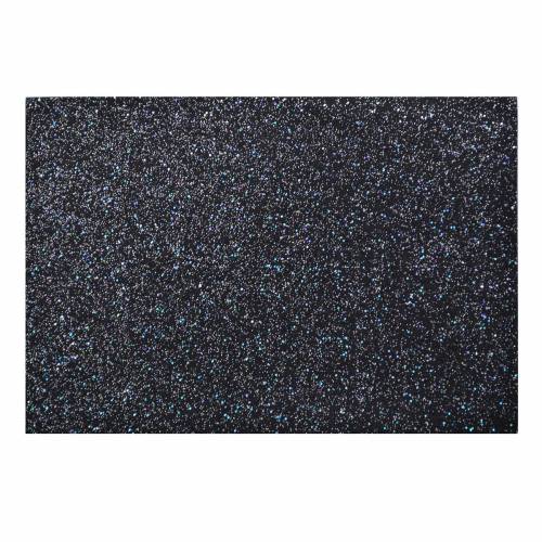 Фетр Santi A4 (21*30) 741818 мягкий Чёрный с глитером