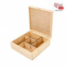 Заготовка Rosa Talent дер Шкатулка 24*24*8см 2725120 с замком 5 секций