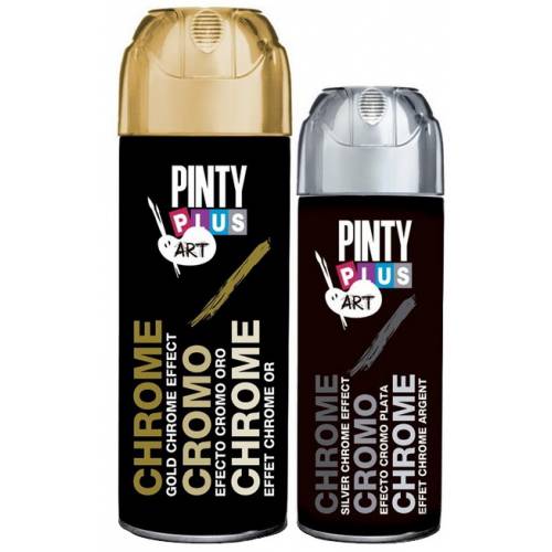 Краска аэрозольная TM Pintyplus ART & CRAFT хром-эффект 200мл Золото